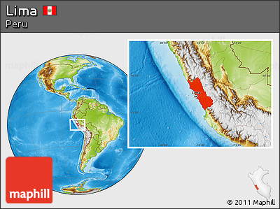Physical Location Map of Lima