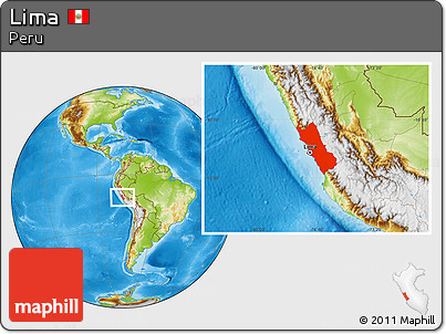 Physical Location Map of Lima
