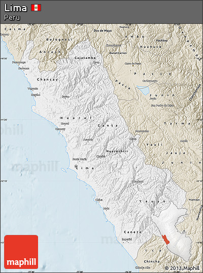 Classic Style Map of Lima
