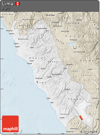 Classic Style Map of Lima