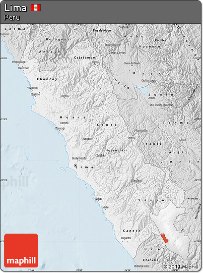 Silver Style Map of Lima