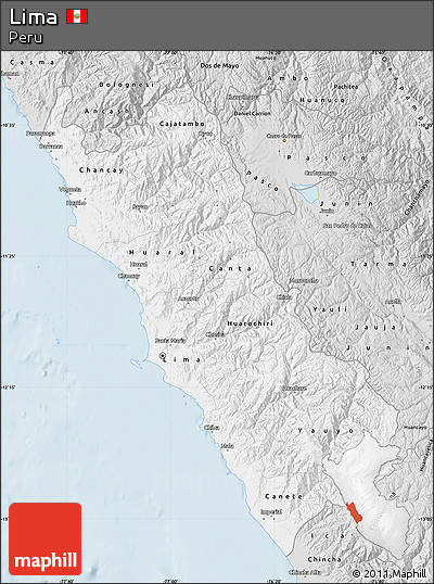 Silver Style Map of Lima