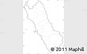 Blank Simple Map of Lima, cropped outside, no labels