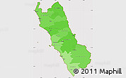 Political Shades Simple Map of Lima, cropped outside