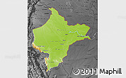 Physical Map of Loreto, darken, desaturated