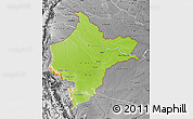 Physical Map of Loreto, desaturated