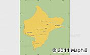 Savanna Style Map of Loreto, single color outside