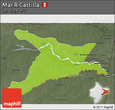 Physical 3D Map of Mar.R.Castilla, darken, semi-desaturated