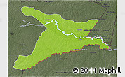 Physical 3D Map of Mar.R.Castilla, darken, semi-desaturated