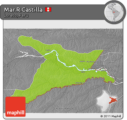 Physical 3D Map of Mar.R.Castilla, desaturated