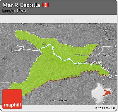 Physical 3D Map of Mar.R.Castilla, desaturated