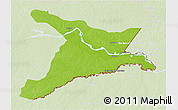 Physical 3D Map of Mar.R.Castilla, lighten