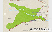 Physical 3D Map of Mar.R.Castilla, shaded relief outside