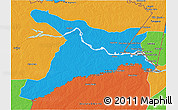 Political 3D Map of Mar.R.Castilla