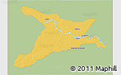 Savanna Style 3D Map of Mar.R.Castilla, single color outside