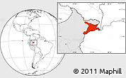 Blank Location Map of Mar.R.Castilla, highlighted country