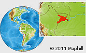 Physical Location Map of Mar.R.Castilla