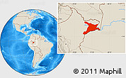 Shaded Relief Location Map of Mar.R.Castilla