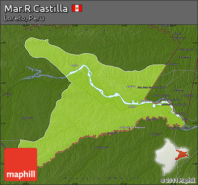 Physical Map of Mar.R.Castilla, darken