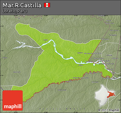 Physical Map of Mar.R.Castilla, semi-desaturated