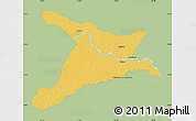 Savanna Style Map of Mar.R.Castilla, single color outside