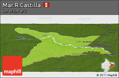 Physical Panoramic Map of Mar.R.Castilla, darken