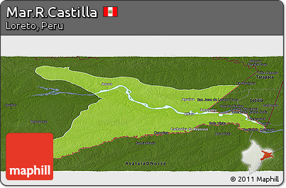 Physical Panoramic Map of Mar.R.Castilla, darken