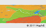 Physical Panoramic Map of Mar.R.Castilla, political outside