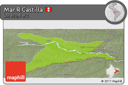 Physical Panoramic Map of Mar.R.Castilla, semi-desaturated