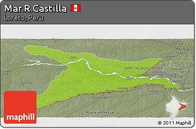 Physical Panoramic Map of Mar.R.Castilla, semi-desaturated
