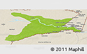 Physical Panoramic Map of Mar.R.Castilla, shaded relief outside