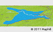 Political Panoramic Map of Mar.R.Castilla, physical outside