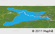 Political Panoramic Map of Mar.R.Castilla, satellite outside