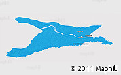Political Panoramic Map of Mar.R.Castilla, single color outside