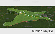 Satellite Panoramic Map of Mar.R.Castilla, darken