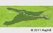 Satellite Panoramic Map of Mar.R.Castilla, physical outside
