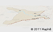 Shaded Relief Panoramic Map of Mar.R.Castilla, lighten