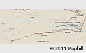 Shaded Relief Panoramic Map of Mar.R.Castilla
