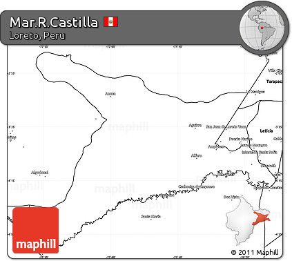 Blank Simple Map of Mar.R.Castilla