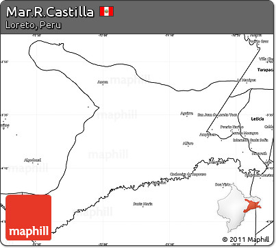 Blank Simple Map of Mar.R.Castilla