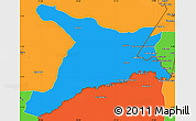 Political Simple Map of Mar.R.Castilla