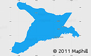 Political Simple Map of Mar.R.Castilla, single color outside