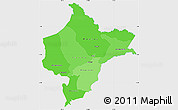 Political Shades Simple Map of Loreto, single color outside