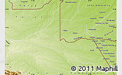 Physical Map of Tahuamanu