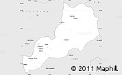 Silver Style Simple Map of Gral.Sanchez Cer