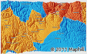 Political 3D Map of Daniel Carrion