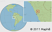 Savanna Style Location Map of Daniel Carrion