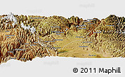 Satellite Panoramic Map of Daniel Carrion