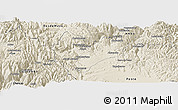 Shaded Relief Panoramic Map of Daniel Carrion