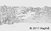 Silver Style Panoramic Map of Daniel Carrion